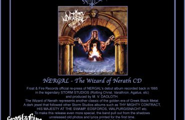 NERGAL The Wizard of Nerath CD – OUT NOW!!!