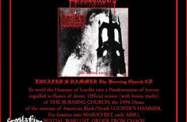 LUCIFER’S HAMMER The Burning Church CD – OUT NOW!!!