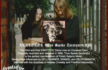 XANTOTOL Thus Spake Zaratustra CD – OUT NOW!!!