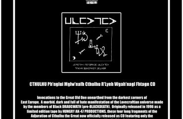 CTHULHU Ph’nglui Mglw’nafh Cthulhu R’Lyeh Wgah’nagl Fhtagn CD